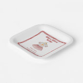 Slice Slice Baby Dusche Pizza Kleid Pappteller (Gewinkelt)