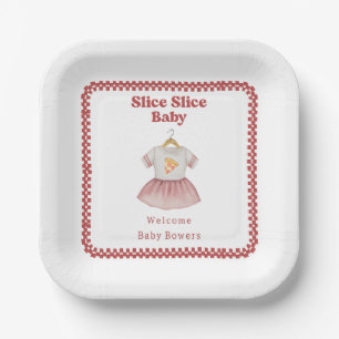 Slice Slice Baby Dusche Pizza Kleid Pappteller