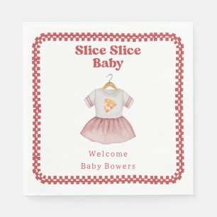 Slice Slice Baby Dusche Pizza Kleid Serviette