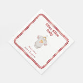 Slice Slice Baby Dusche Pizza Neutraler Bodysuit Serviette (Ecke)