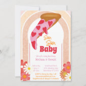 Slice Slice Baby Dusche Pizza Party Einladung (Vorderseite)