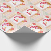 Slice Slice Baby Dusche Pizza Party Geschenkpapier (Ecke)