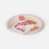 Slice Slice Baby Dusche Pizza Party Pappteller (Schrägansicht)