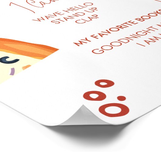 Slice Slice Baby First Birthday Milestone Poster (Ecke)