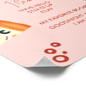 Slice Slice Baby First Birthday Mlestone Poster (Ecke)