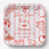 Slice Slice Baby Italian Baby Shower Paper Plate Pappteller (Vorderseite)