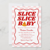 Slice Slice Baby Italian Pizza Baby Shower Einladung (Vorderseite)