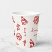 Slice Slice Baby Italienische Pizza Baby Dusche Pappbecher (Vorderseite)