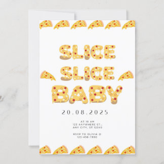 Slice Slice Baby, Kinderdusche Einladung