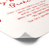 Slice Slice Baby mein Wasser Broke Spiel Printable Poster (Ecke)