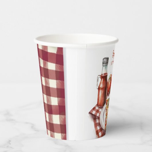 Slice Slice Baby Modern Pizza Birthday Party Paper Pappbecher (Rechts)