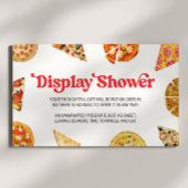 Slice Slice Baby! Pizza Baby Duschdusche Begleitkarte