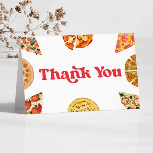 Slice Slice Baby Pizza Baby Dusche Dankeskarte