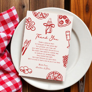 Slice Slice Baby Pizza Baby Dusche Dankeskarte