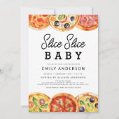Slice Slice Baby Pizza Baby Dusche Einladung (Vorderseite)