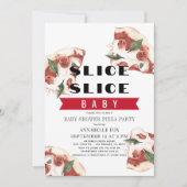 Slice Slice Baby Pizza Baby Dusche Einladung (Vorderseite)