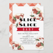 Slice Slice Baby Pizza Baby Dusche Einladung (Vorne/Hinten)