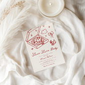 Slice Slice Baby Pizza Baby Dusche Einladung