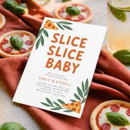 Slice Slice Baby Pizza Baby Dusche Einladung
