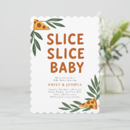 Slice Slice Baby Pizza Baby Dusche Einladung