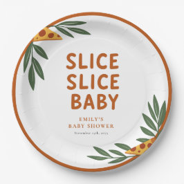 Slice Slice Baby Pizza Baby Dusche Pappteller
