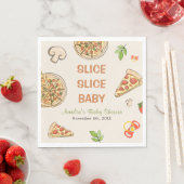 Slice Slice Baby Pizza Baby Dusche Serviette (Beispiel)