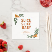 Slice Slice Baby Pizza Baby Dusche Serviette (Beispiel)