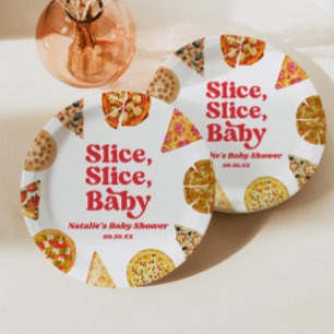 Slice, Slice, Baby! Pizza-Baby-Party Pappteller