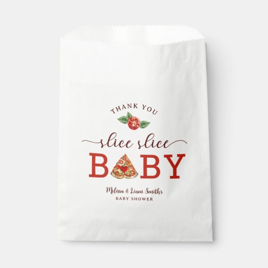 Slice Slice Baby Pizza Baby Shower Fevor Bag - Spa Geschenktütchen (Vorderseite)