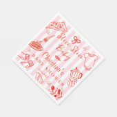 Slice Slice Baby Pizza & Baby Shower Paper Napkin Serviette (Ecke)