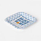 Slice Slice Baby Pizza Baby Shower Pappteller (Gewinkelt)