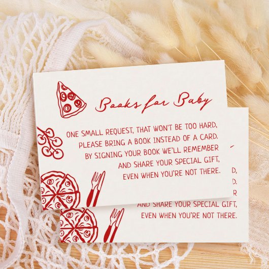 Slice Slice Baby Pizza Babydusche Bücher für Baby Begleitkarte