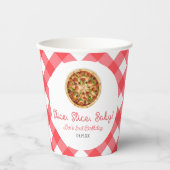 Slice, Slice, Baby! Pizza Birthday Party Pappbecher (Vorderseite)