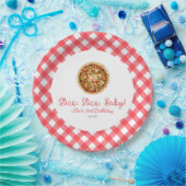 Slice, Slice, Baby! Pizza Birthday Party Pappteller (Party)