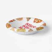 Slice, Slice, Baby! Pizza Birthday Party Pappteller (Gewinkelt)