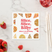 Slice, Slice, Baby! Pizza Birthday Party Serviette (Beispiel)