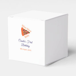 Slice Slice Baby Pizza braun 1. Geburtstag Geschenkschachtel