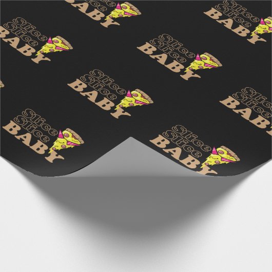 Slice Slice Baby Pizza Fast Food Steinofen Geschenkpapier (Ecke)