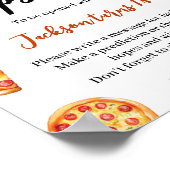 Slice Slice Baby Pizza Geburtstag Time Kapselunter Poster (Ecke)