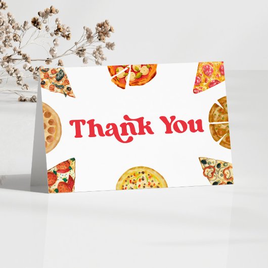 Slice Slice Baby Pizza Geburtstagsparty Dankeskarte