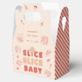 Slice Slice Baby Pizza Hand Drawn Baby Shower Geschenkschachtel (Geöffnet)