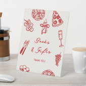 Slice Slice Baby Pizza Kinderdusche Bücher und Ges Sockelschild (In SItu)