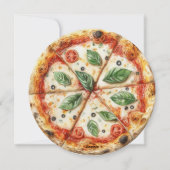 Slice Slice Baby Pizza Kinderdusche Einladung (Rückseite)