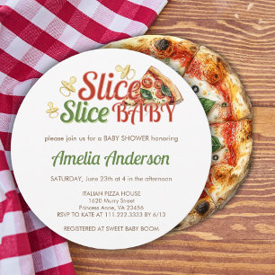 Slice Slice Baby Pizza Kinderdusche Einladung