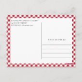 Slice Slice Baby Pizza Party Babydusche Postkarte (Rückseite)