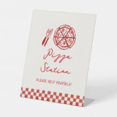 Slice Slice Baby Pizza Station Schild (Vorderseite)