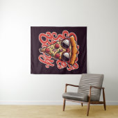 Slice, Slice, Baby. Pizza Wandteppich (Beispiel (Horizontal))