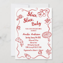 Slice Slice Baby | Rote Doodle Pizza Baby Shower