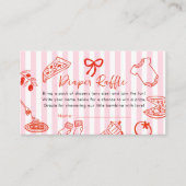 Slice Slice Baby Shower Diaper Raffle Begleitkarte (Vorderseite)