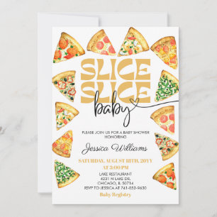 Slice Slice Baby Shower Einladung